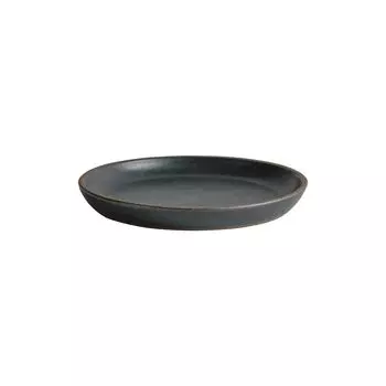 KINTO TERRA Plate Black 180mm 25876 чёрный