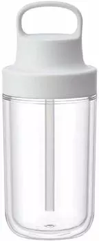 KINTO Too Go Bottle 360ml White with Straw Lightweight Water Bottle Dishwasher Safe Double Structure 20061 белый
