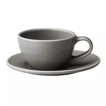 KINTO TOPO Cup Saucer 200ml Gray 23592 & серый