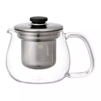 KINTO UNITEA Teapot 450ml Stainless Steel Dishwasher Safe Heat Resistant Glass 8308