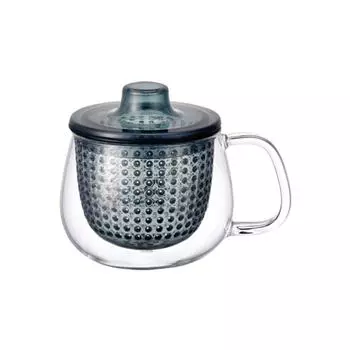 KINTO UNITEA Unimag 350 мл темно-синее термостойкое стекло 22916 тёмно-синий