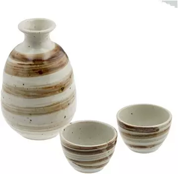 Kintoen Mino ware сакэ сакэ сакэ сакэ 280 мл Японский острый напиток Такада в подарочном наборе, бутылка, чашка, кружка, чашка, сакэ, сакэ, посуда, коробка,