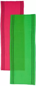 Kinugawa Company Korean Style Akasuri Towel Green Red 2 Color Set &