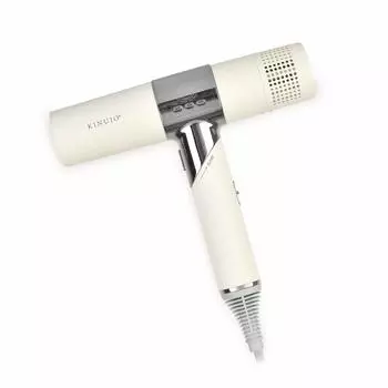 KINUJO Hair Dryer Hair Dryer Large Air Volume Negative Ion Compact Far infrared rays white white 3 levels temperature adjustment Super!