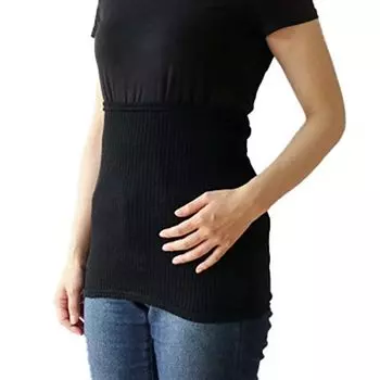 Kinuya Silk Rib Belly Iron Длина Ширина 22 см SO4813 Шелковый пояс для беременных из натуральных материалов, черный, мужской, женский, 35 см, пояс, женский,