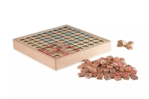 Киёрака Доска Тип Обучающая Головоломка Мудрость Игра Игрушка Убийство Времени Подарок Необработанный Деревянный Цвет NS-D01 Мозг Судоку