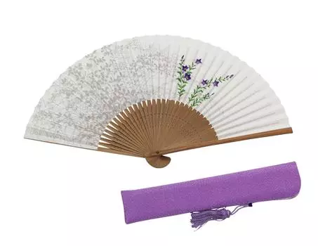 Киотский веер с сумкой и косметичкой [Hasegawa] женский (Кикё)