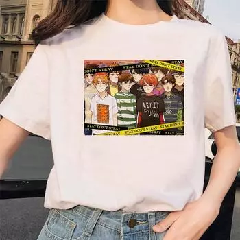 Kip Streyki Женская футболка K Pot Streyki Футболка в стиле хип-хоп Harajuku Корейский Kawaii XL белый