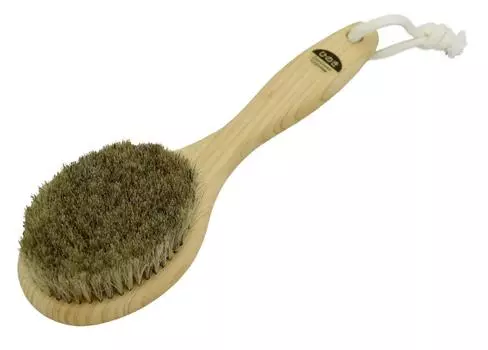 Кипарисовая щетка для тела Ishimizu Made in Japan, конский волос, M, мягкая, 10381
