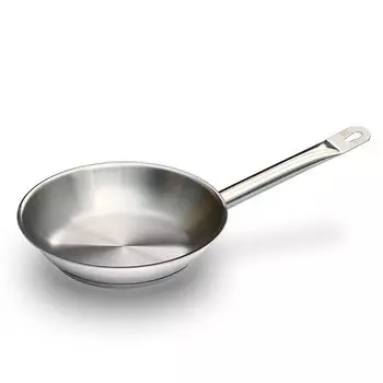 KIPROSTAR Сковорода из нержавеющей стали для коммерческого использования 22 см, совместимая с IH структура дна KIPROSTAR Можно мыть в посудомоечной машине, 3 слоя