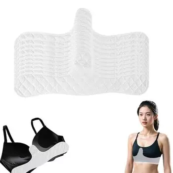 Kipzeui Bra Sweat Lingerie Washable and Reusable Inner Liners for Outdoor Sports Liners, 10-Pack, Under-Breast Pads, Women s Accessories, белый