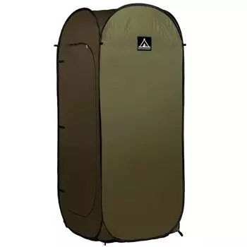 Kiraku Single Tarp 1 Person Disaster Prevention Private Disaster Toilet Paper Belt One Touch Easy Storage Bag Lightweight Khaki Tent, Палатка, Комната, хаки