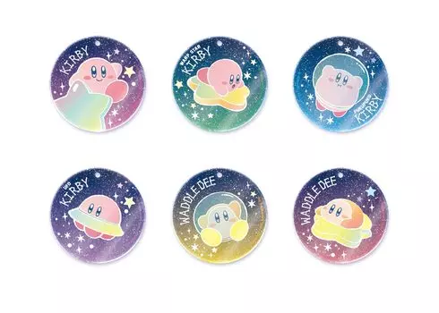 Kirby of the Stars Pupupu Milky Way Sparkly Acrylic Keychain Collection 6 Pieces BOX
