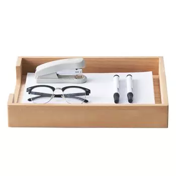 KIRIGEN Документ-кейс Настольный лоток Деревянный лоток для писем Полка для хранения документов Готовый продукт 1 уровень Натуральный TQ-TP-NA