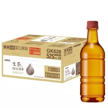 Kirin Namacha Hojisencha Labelless 525мл 24 бутылки Чай Hojicha ПЭТ бутылка