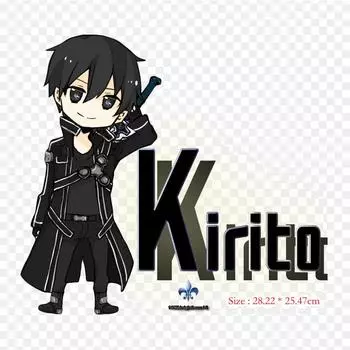 Кирито Чиби Gif Кирито Асуна железные нашивки для одежды, наклейки с аппликациями на одежду, термочувствительная нашивка на заказ