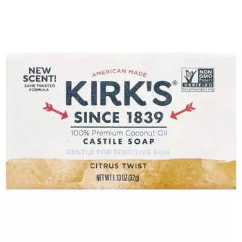 Kirk s Castile Bar Soap, Citrus Twist, 32g (1.13oz)