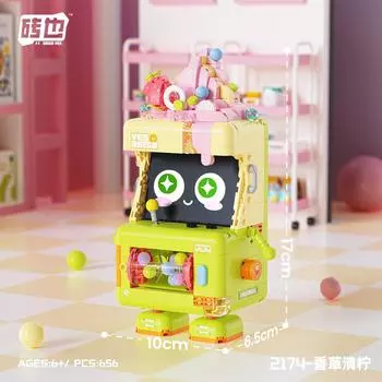 Кирпич Также Мини Гранулы 2174-2175 Машина для Мороженого Строительный Блок Украшение Пазл Сборка