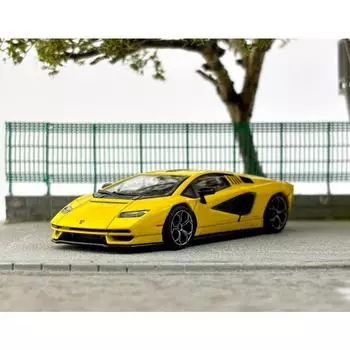 Кирпичный дом HH 1:64 Желтый Countach LPi800-4 Гоночная спортивная модель литой металлической машины Новая коллекция