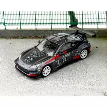 Кирпичный дом MINIGT 1:64 Серый HKS Turbo Charged GR86 Спортивная модель литой металлической машины BN