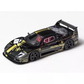 Кирпичный дом SH 1:64 Черный F40 LM JPS #5 Гоночная спортивная модель литой металлической машины BN