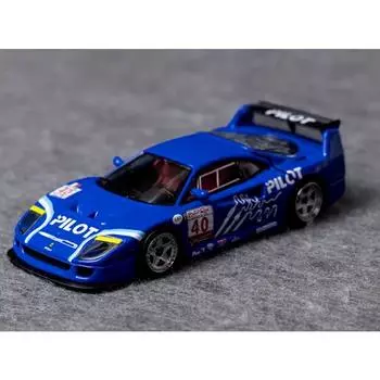 Кирпичный дом SH 1:64 Синий F40 LM #40 Гоночная спортивная модель литой металлической машины BN