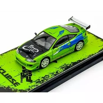 Кирпичный дом Transcend 1:64 Зеленый 1995 Eclipse GS FNF Спортивная модель литой металлический автомобиль BN