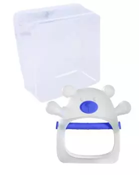 kiruche wrapped for peace of sucking pacifier for newborns with Nook prevents protruding sleeps Pigeon [Individually mind] Anti-thumb case, pacifier, синий