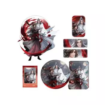 Kirumi Shioshio Series Wei Wuxian Ai Boki ALL IN Set Акриловая подставка Квадратная банка Значок Акриловый блок Популярные официальные товары, связанные с аниме Madousoshi