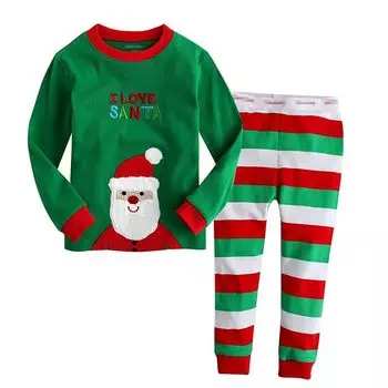 [KISBINI] детская пижама для мальчиков и девочек детская одежда с длинным рукавом рождественская верхняя и нижняя часть маскировка весна и осень мальчики и девочки Популярность зеленый