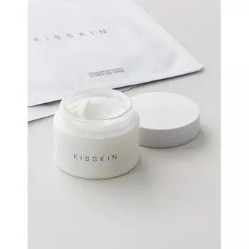 Kiskin Премиальный крем с керамидами и бриллиантовой пудрой 50 мл + 2 бесплатных набора бриллиантовых масок