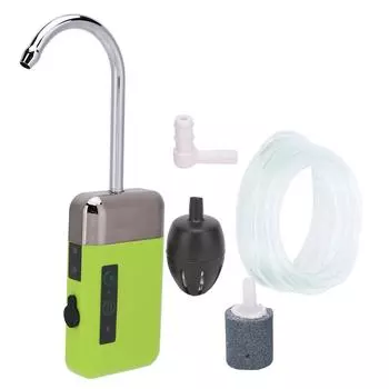 Кислородный насос, чувствительный к перекачке воды, 3 режима со светодиодной подсветкой для мытья рук на рыбалке 210