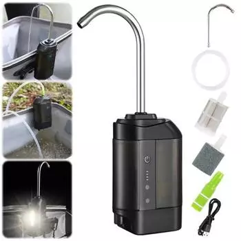 Кислородный насос для рыбалки, диспенсер для воды со светодиодной подсветкой, портативный, легкий, многофункциональный, интеллектуальный датчик, кислородный водяной насос, аксессуары для рыбалки