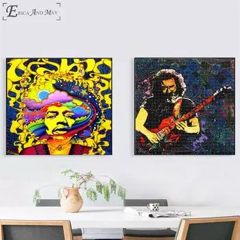 Кислота ЛСД музыкальная работа винтажные постеры и принты настенное искусство декоративная картина холст живопись гостиная домашний декор без рамы 21cm30cm NoFrame