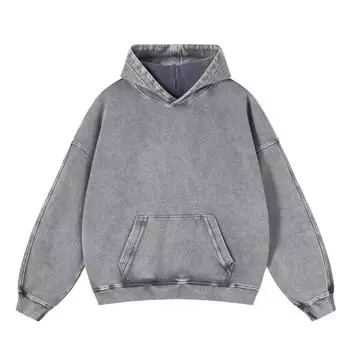 Кислотная стирка хлопковые толстовки старая школа винтажная уличная одежда с капюшоном толстовки мужские и женские хип-хоп одежда M чёрный