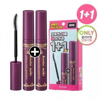 KisMe [1+1 Limited Edition] Тушь для ресниц Kiss Me Mascara Ex 1+1 Limited Edition Long voluMe [отдельный товар] Long Curl