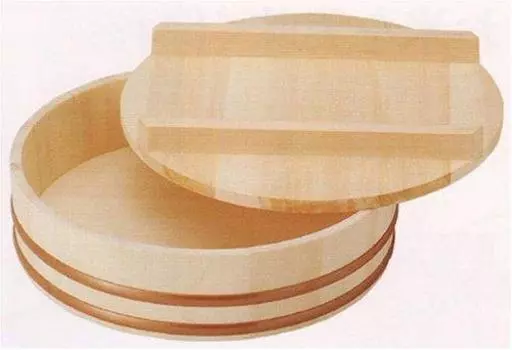 Kiso Crafts Ohitsu with made in wooden resin 7 cups lid, Japan, hoop, 36cm,