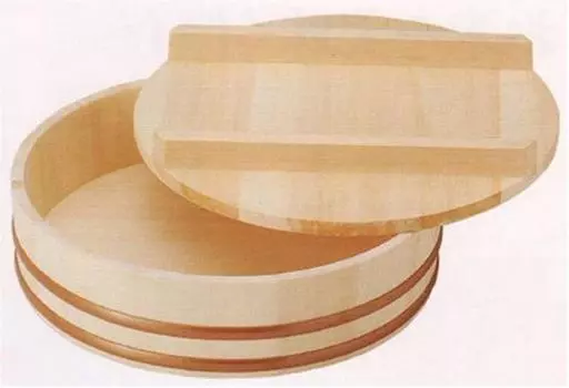 Kiso Crafts Ohitsu with made in wooden resin 7 cups lid, Japan, hoop, 36cm,