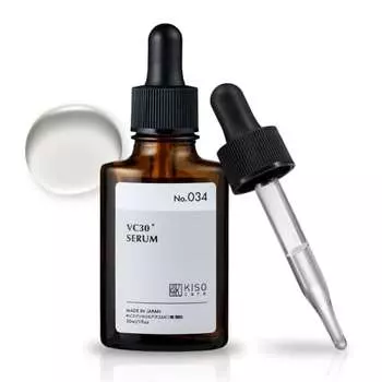 KisoCare [№ 034] Pure Essence VC30 30 мл Новая сыворотка с производным витамина С 30% - Высокоэффективный состав, низкое раздражение, поддержка уставшей кожи -