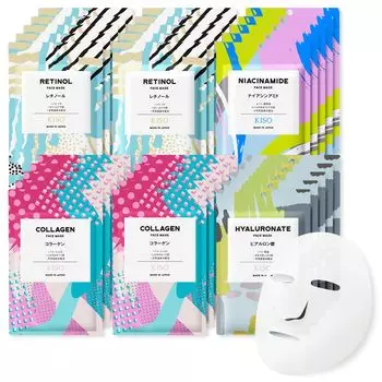 KisoCare Face Firm 30 шт. индивидуального изготовления в Skin Dry Beauty Home Sheet Moisturizing Skin Care Pack, Skin, Set, Wrapped, Japan, Care, Mask,