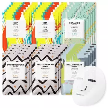 KisoCare Face Pack Moisturizing Skin Набор из 30 индивидуально упакованных масок для ухода за кожей Сделано в Японии Увлажняющая увлажняющая маска для сухой кожи
