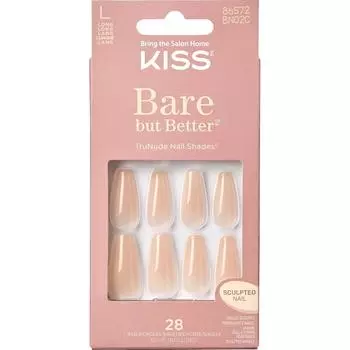 KISS Bare-But-Better Nails - Nude Drama 28 pieces