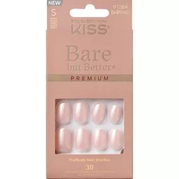 KISS Bare-But-Better Premium Nail Tips Mocha 24 Pieces