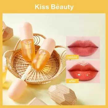 KISS BEAUTY Capsule Capsule Lip Glum Holly Увлажняющее и подвижное средство для губ