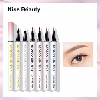 KISS BEAUTY Цветная ручка для подводки глаз Водонепроницаемая профилактика и гладкий макияж Гладкая линия для глаз