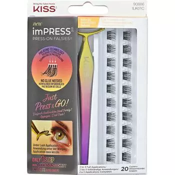 KISS imPRESS Press on Polsey Kit 01 Natural 30 pieces