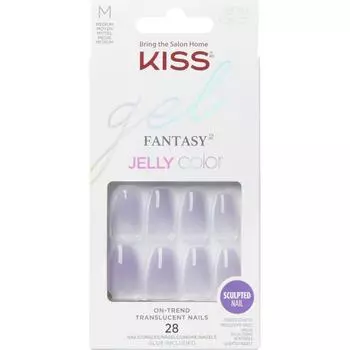 KISS Jelly Fantasy Nail Tips Quince Jelly 28 pieces