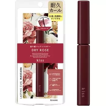 kiss KiSS Lasting Curl Mascara 51 Dry Rose Nuance Color Mascara Durable Curl Hot Water Facial Cleanser Off (kiss) 4.5g +