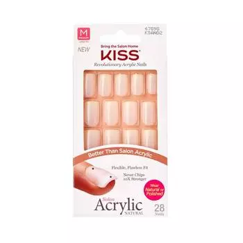KISS Kiss Salon Acrylic Natural Nail Tip Euphoria 1 Set