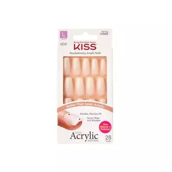 KISS Kiss Salon Acrylic Natural Nail Tips Strong Inoff 1 Set